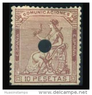 SPAIN 1873 - Scott# 200 Espana One Side Imp. Set Of 1 Used (XA759) - Used Stamps