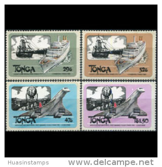 TONGA 1983 - Scott# 532-5 Transport Imperf. Set Of 4 MNH (XS462) - Tonga (1970-...)