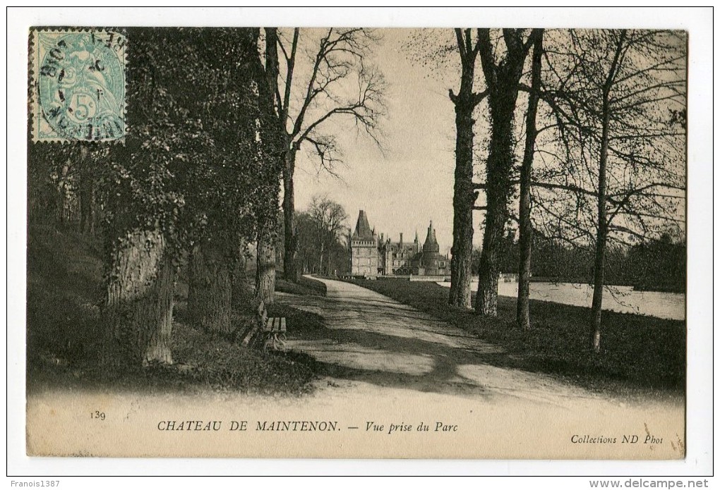 Ref 193 - Château De MAINTENON - Vue Prise Du Parc (1905) - Maintenon