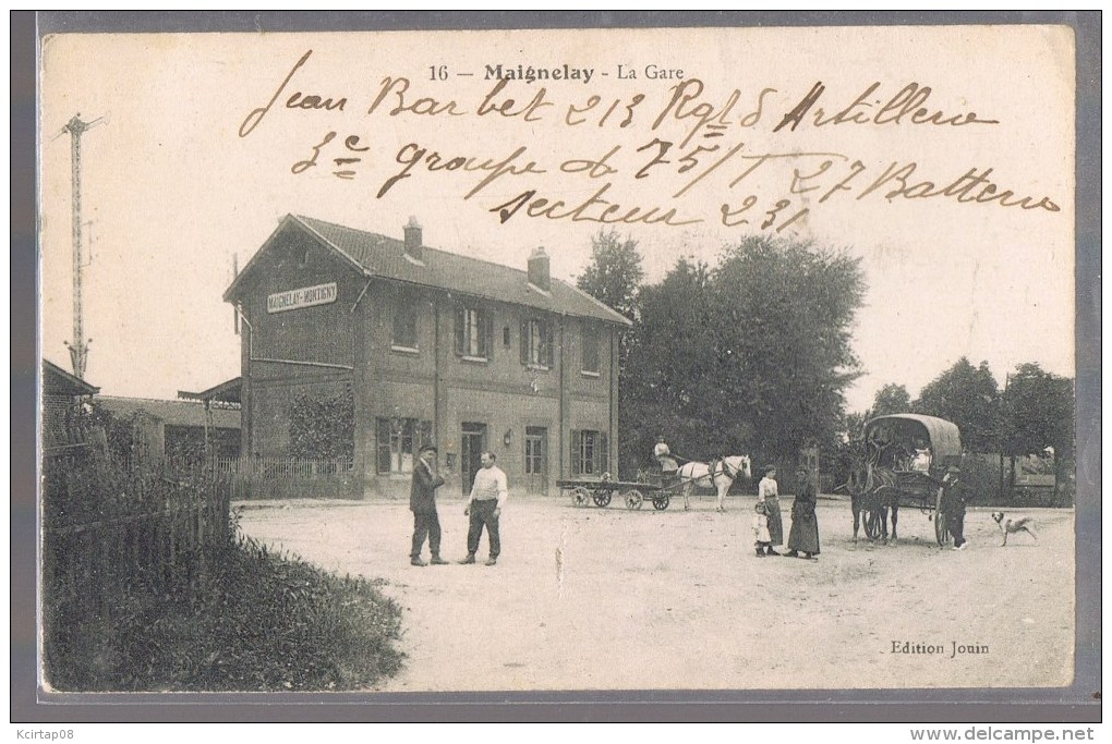 MAIGNELAY . La Gare . Animé . - Maignelay Montigny