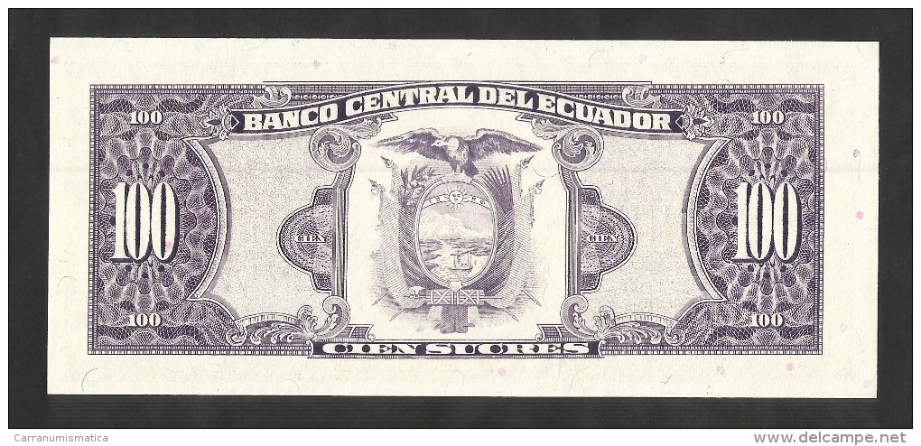 [NC] ECUADOR - BANCO CENTRAL Del ECUADOR - 100 SUCRES (1988) - Ecuador