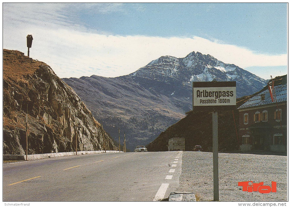 AK Arlbergpass Am Arlberg Bei St. Anton Stuben Gasthof ? Oldtimer Mercedes Benz Tirol Vorarlberg - St. Anton Am Arlberg