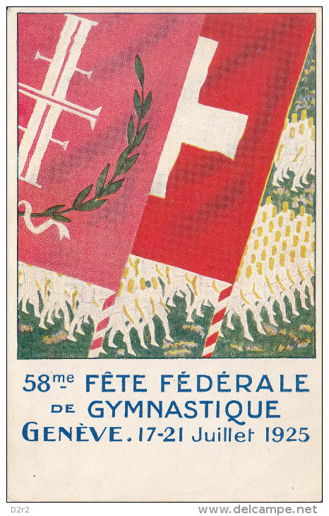 FETE FEDERALE DE GYMNASTIQUE-GENEVE-1925-N /CIRC.TTB - Gymnastik