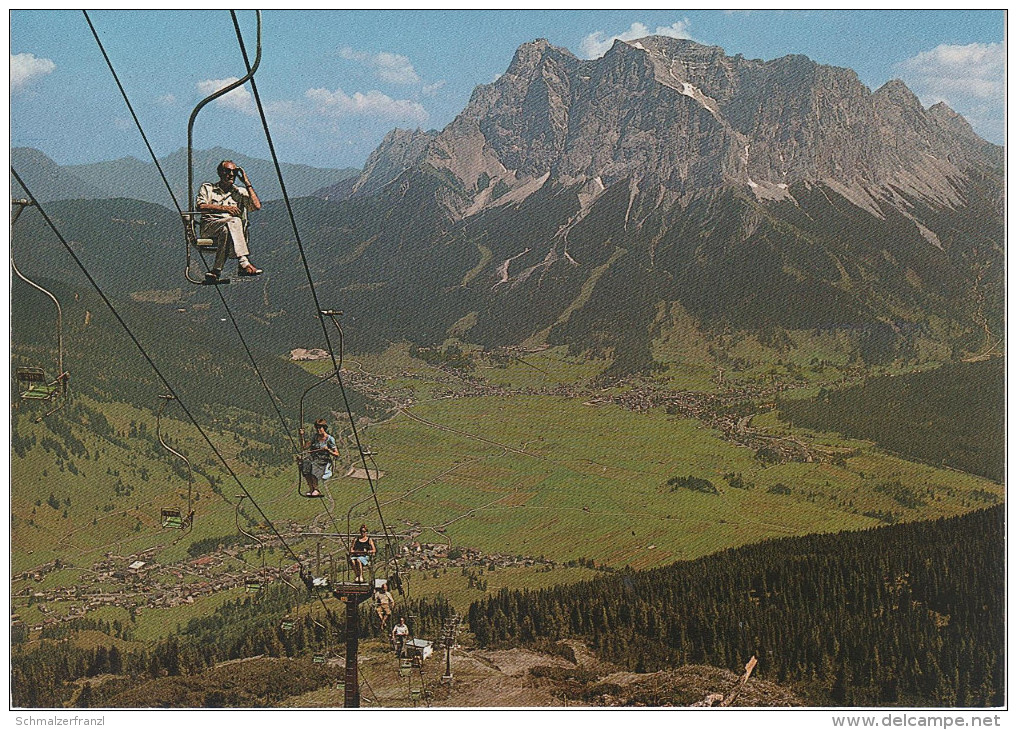 AK Lermoos Grubiglift Grubigsteinlift Mit Zugspitze Bei Ehrwald Telfs Imst Tirol - Lermoos