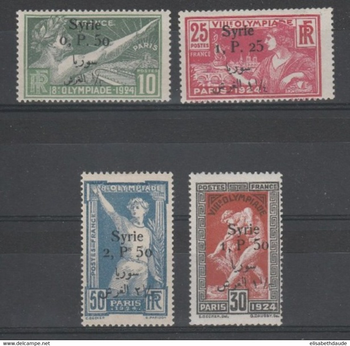 SYRIE - 1924 - YVERT N°149/152 * MLH - COTE 2022 = 184 EUR. - JEUX OLYMPIQUES - Ongebruikt