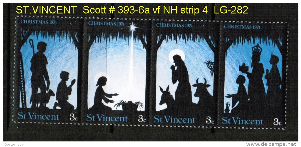 ST.VINCENT   Scott  # 393-6a**  VF MINT NH STRIP Of 4 - St.Vincent (...-1979)