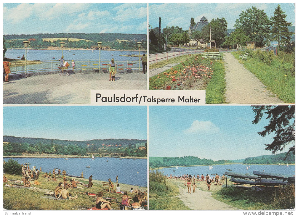 AK Paulsdorf Talsperre Malter HO Gaststätte Seeblick Strandbad Bei Dippoldiswalde Seifersdorf Rabenau Höckendorf DDR - Dippoldiswalde