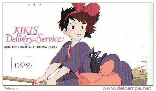 MANGA Télécarte Japon * 110-69774 * MANGA MIYAZAKI * KIKIS&acute; DELIVERY SERVICE  (12.593) Japan ANIME Phonecard - Film