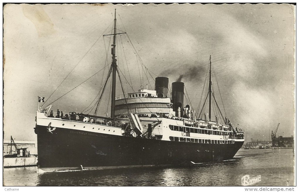 BATEAU . GOUVERNEUR GENERAL CHANZY . COMPAGNIE GENERALE TRANSATLANTIQUE - Paquebote