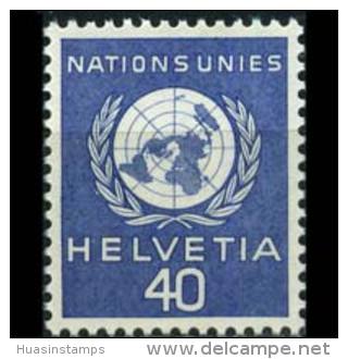 SWITZERL. 1955 - Scott# 7o26 UN Emblem 40c MNH (XP050) - Officials