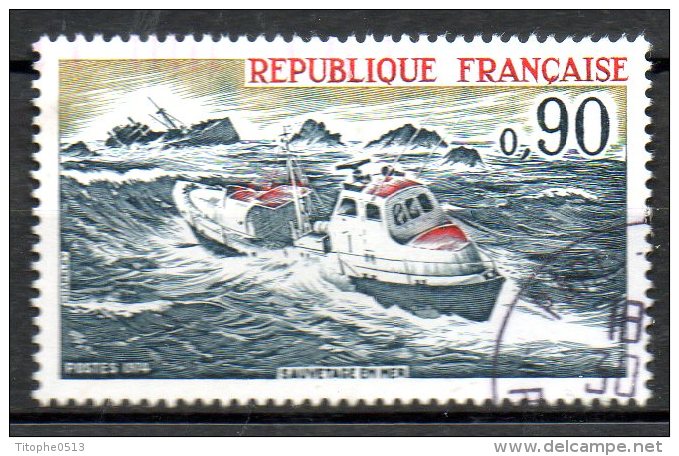 FRANCE. N°1791 Oblitéré De 1974. Sauvetage En Mer/Bateau. - First Aid