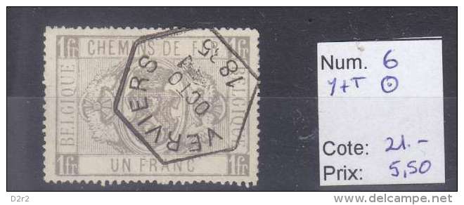 CH DE FER NUM 6-COTE 21CHF- - Used