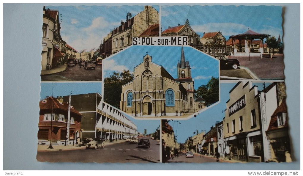 59 SAINT POL SUR MER MULTIVUES  ECRITE  VOIR LES 2 SCANS - Saint Pol Sur Mer