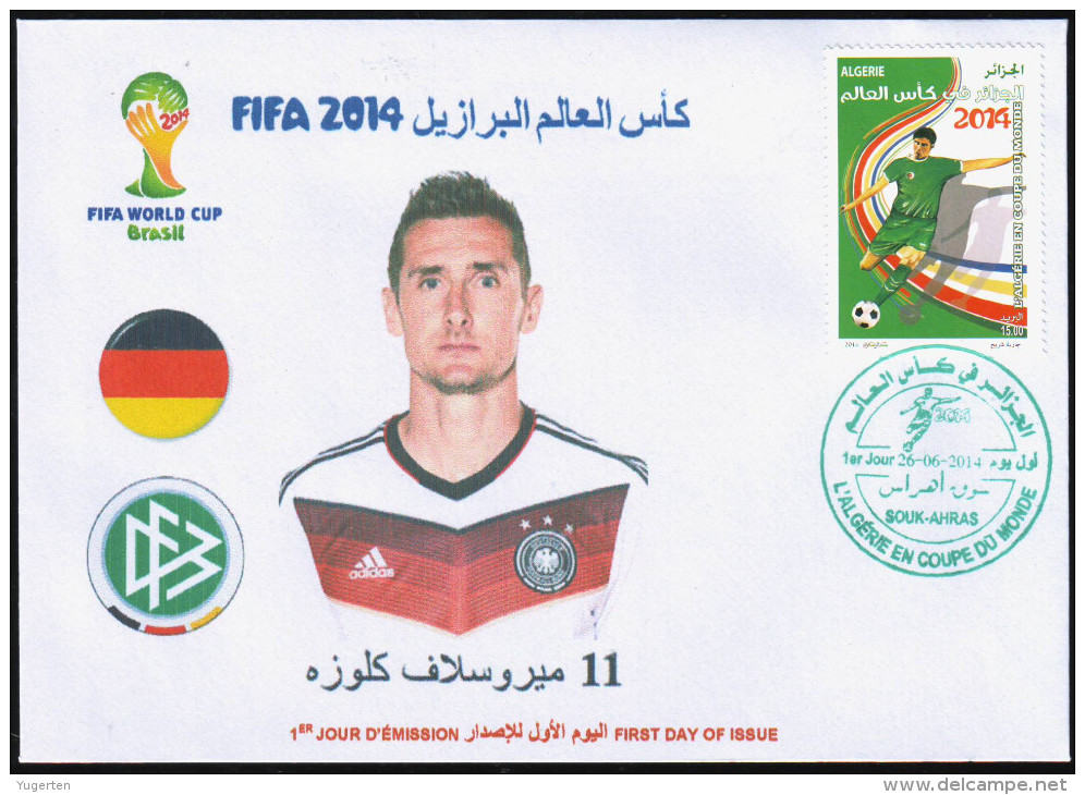 ALGERIE ALGERIA ALGERIEN ARGELIA - 2014 - BRAZIL FIFA World Cup Football - GERMANY  Miroslav KLOSE - 2014 – Brasilien