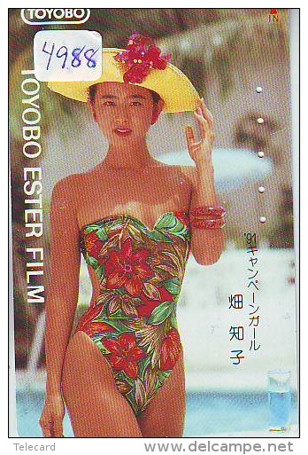 Télécarte Japon EROTIQUE (4988) EROTIC * TOYOBO * JAPAN ACTRESS * PHONECARD EROTIK * BIKINI GIRL FEMME SEXY LADY - Moda