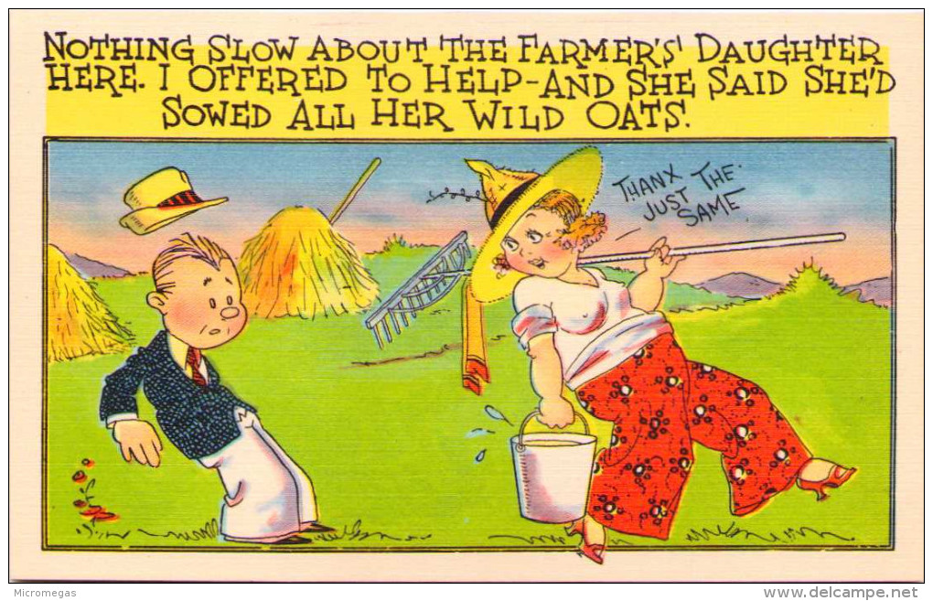 Nothing Slow About The Farmer's Daughter... - Humour