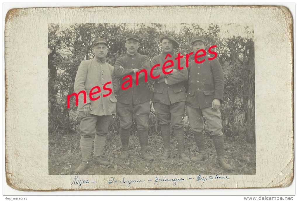 Carte Photo Identifiée-Marcel TRIPTOLEME, ROYER-soldats 30e Régiment -souvenir De Noyelles En Chaussée - Guerre, Militaire