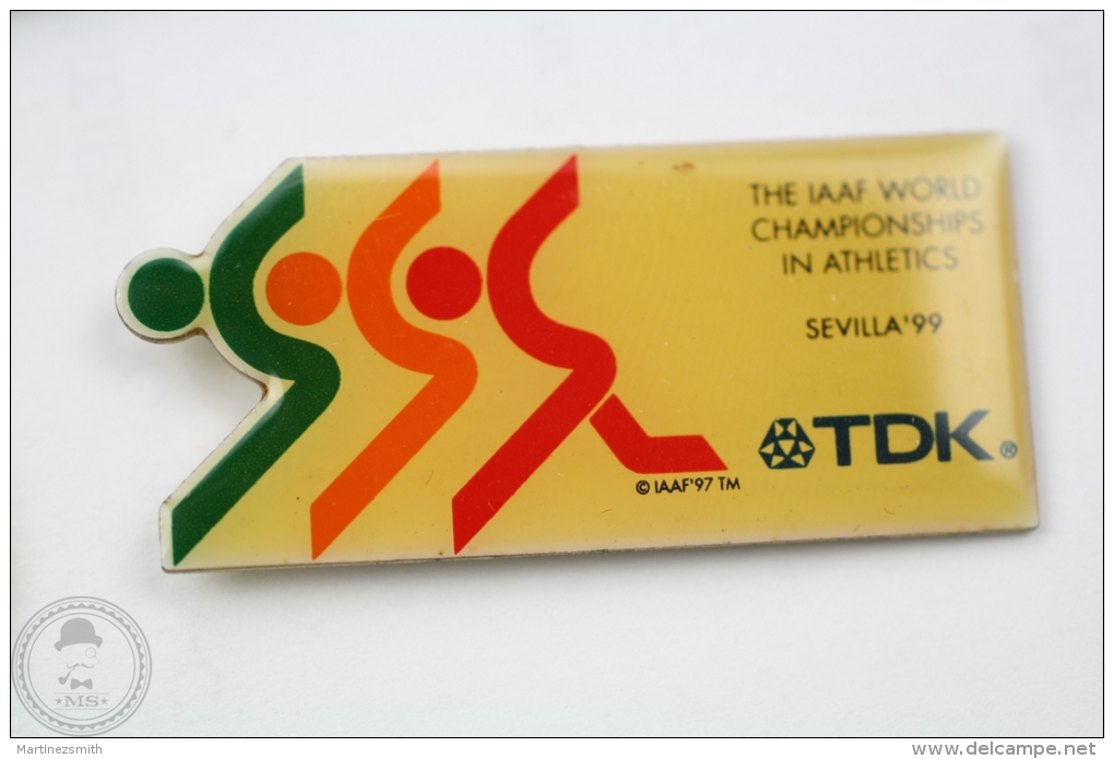 IAAF - International Association Of Athletics Federations - Sevilla ´99 - TDK Advertising - Pin Badge #PLS - Atletismo