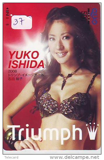 Télécarte Japan EROTIQUE (37) TRIUMPH  Sexy Lingerie Femme * EROTIC Phonecard  EROTIK - EROTIEK  BIKINI BATHCLOTHES - Moda