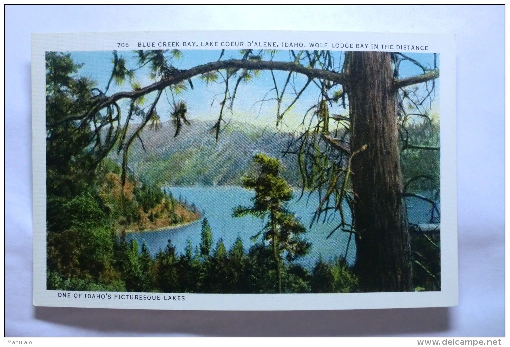 Blue Creek, Lake Coeur D'alene, Idaho. Wolf Lodge Bay In The Distance - Autres & Non Classés