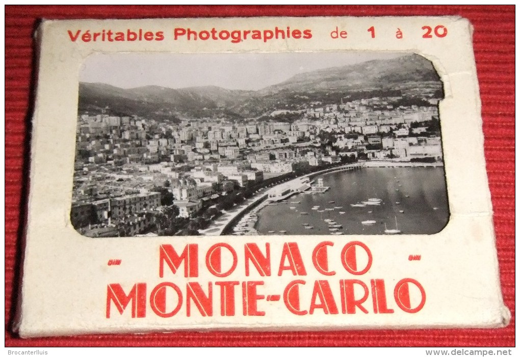 ALBUM AVEC  17 VERITABLES PHOTOGRAPHIES DE MONACO - MONTECARLO - Monte-Carlo