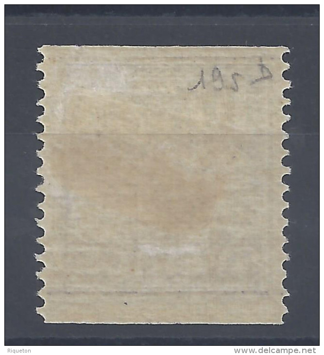 SUEDE -  1925-26 -    N° 195 B -  DENTELE 13 VERTICAL -  X - B - - Unused Stamps