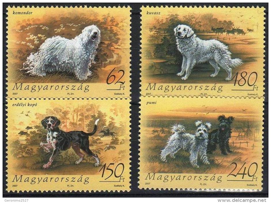 HUNGARY 2007 FAUNA Animals DOGS - Fine Set MNH - Neufs