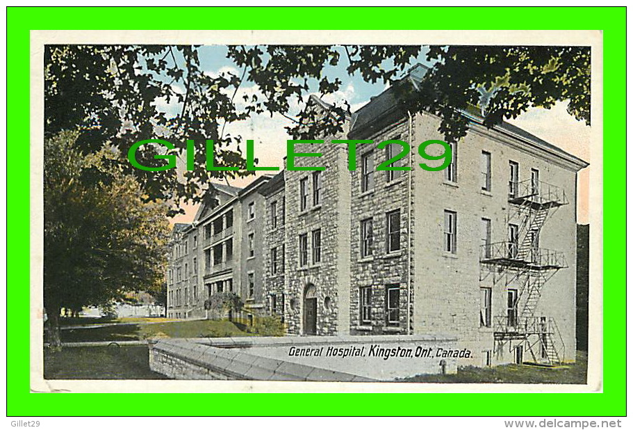 KINGSTON, ONTARIO - GENERAL HOSPITAL - THE VALENTINE & SON UNITED PUB. CO LTD - - Kingston