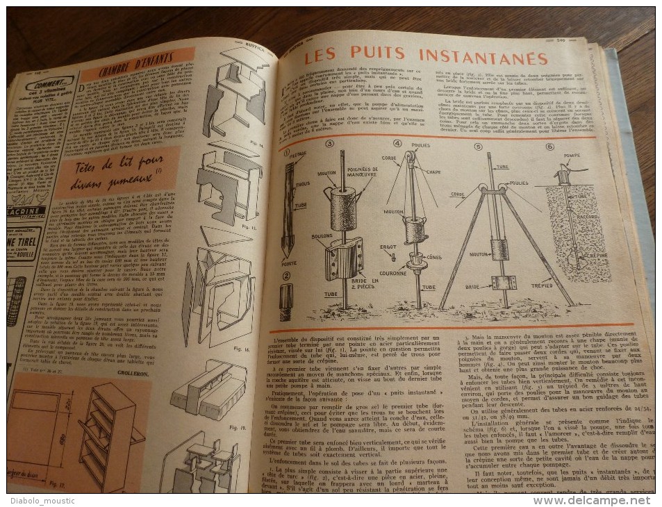 Rare ALBUM de 16 revues RUSTICA année 1957, Etat superbe