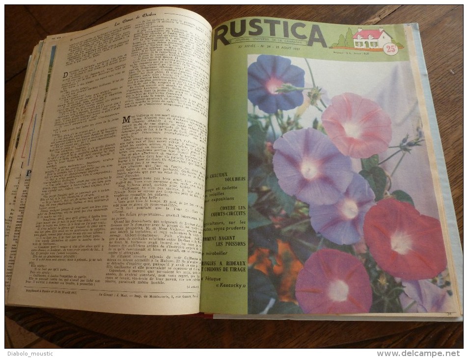 Rare ALBUM de 16 revues RUSTICA année 1957, Etat superbe