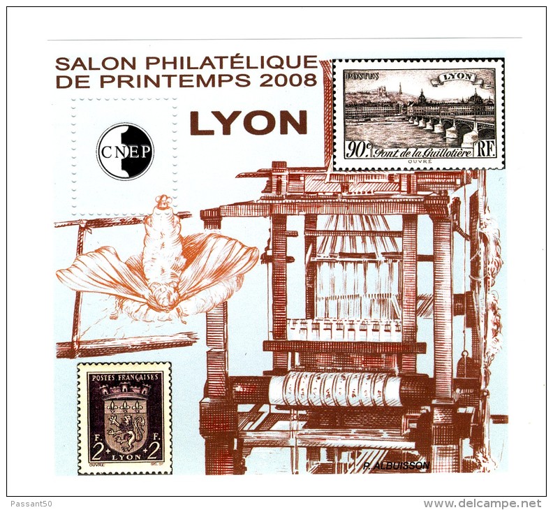 Bloc CNEP N° 50 : Salon De Printemps , Lyon 2008 . Voir Le Scan . Cote Maury : 13 € . - CNEP
