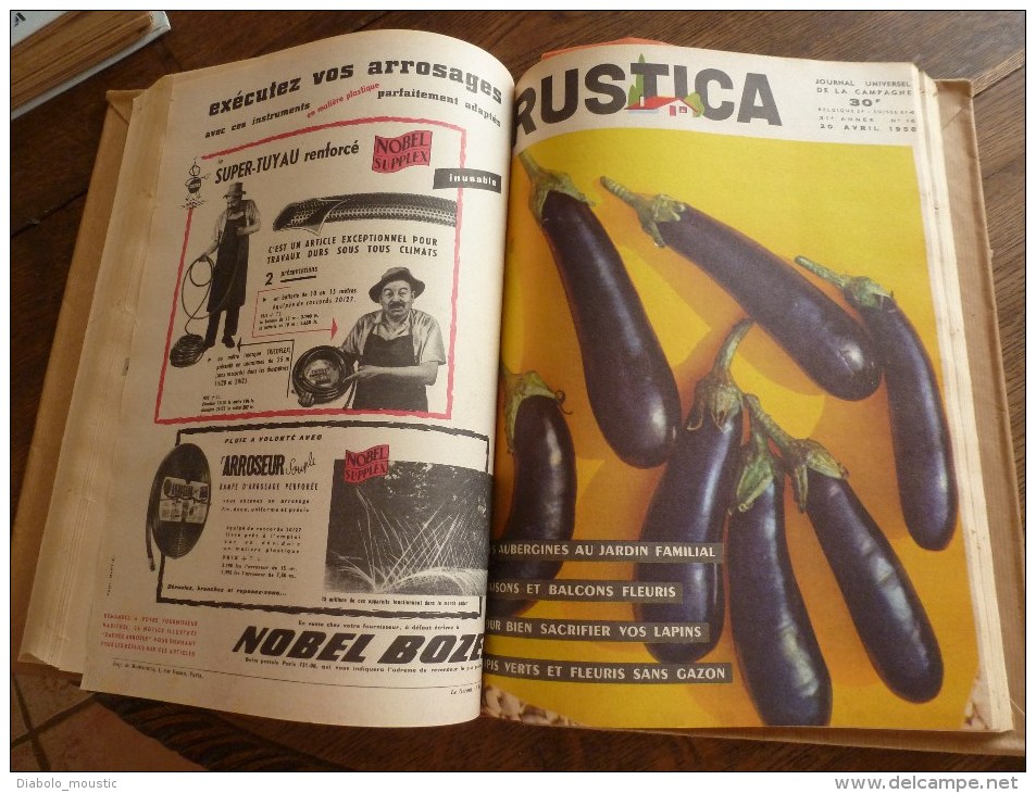 Rare ALBUM de 13 revues RUSTICA année 1958, Etat superbe