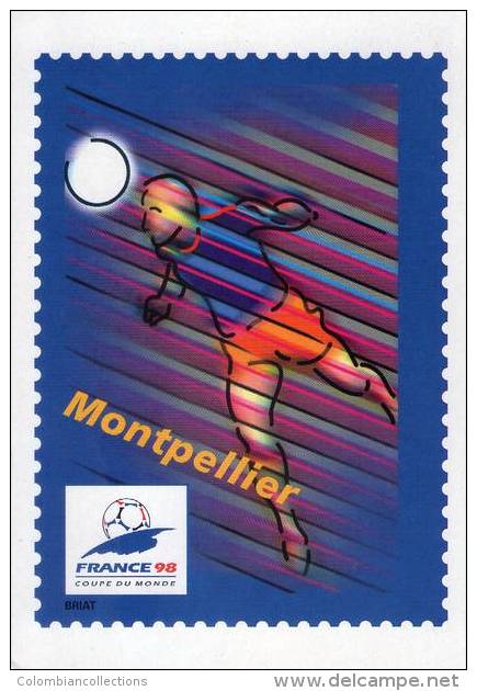 Lote F-Fr113, Francia, 1998, Entero Postal, Postal Stationany, World Cup Football, Soccer, Montpellier - Otros & Sin Clasificación