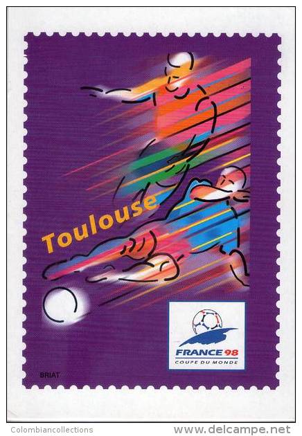 Lote F-Fr118, Francia, 1998, Entero Postal, Postal Stationany, World Cup Football, Soccer, Toulouse - Otros & Sin Clasificación