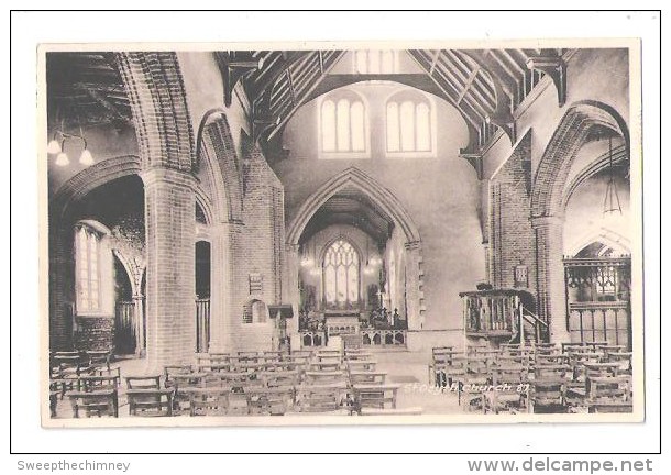 St. Osyth Church Interior M And L National Series No.87 Postcard Essex Unused - Otros & Sin Clasificación