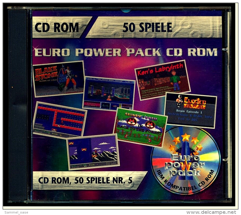 PC - Spiel  (CD-ROM) :  Euro Power Pack 50 Spiele - PC-Spiele