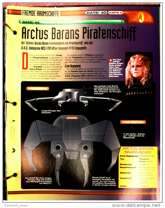 13 Zeitschriften im Ordner  -  Die offiziellen STAR TREK Fakten und Infos -  Heft 1 bis 13 / 1998