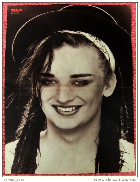 Kleines Musik Poster  -  Adam Ant  -  Rückseite : Boy George -  Von Bravo Ca. 1982 - Plakate & Poster