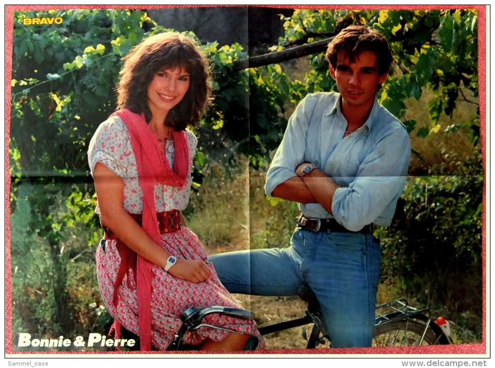 Musik Poster  Gruppe Europe  -  Rückseite : Bonnie & Pierre  -  Von Bravo Ca. 1982 - Posters