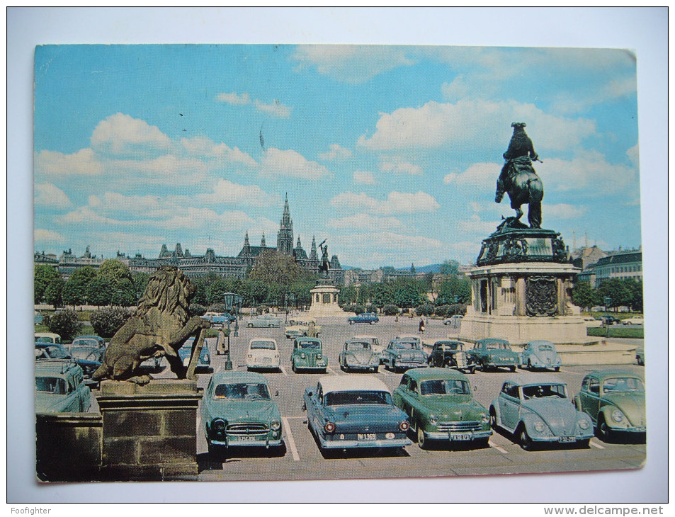 Austria: Wien  Heldenplatz, Vienna Heroes Square - Alte Auto, Old Car - 1960 Used - Vienna Center