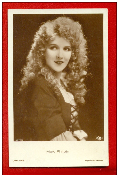 MARY PHILBIN 3877/1 PUBLISHER GERMANY "ROSS" VINTAGE PHOTO POSTCARD W2822 - Schauspieler