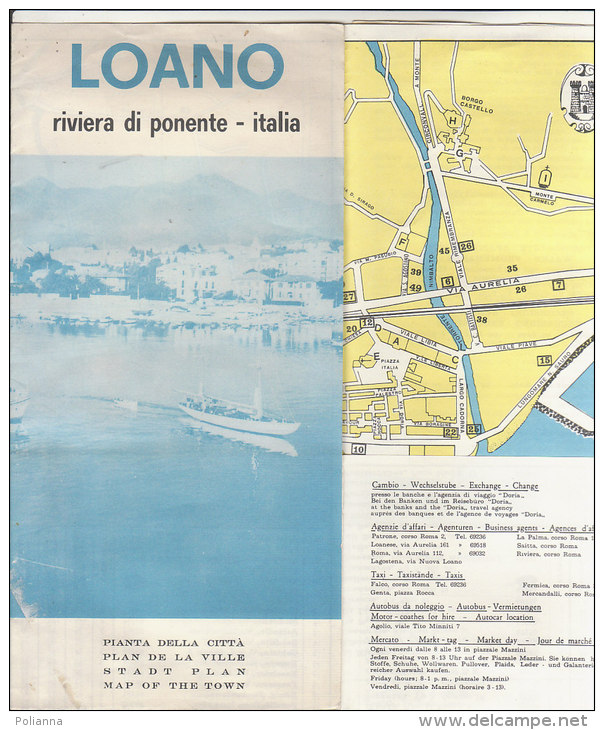 B1266 - PIANTA DELLA CITTA' -  SAVONA - LOANO /ALBERGHI/LOCANDE/CAMPING - Europe
