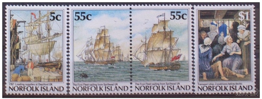 NORFOLK ISLAND  1987 Set Of For Including Pair MNH - Norfolk Island