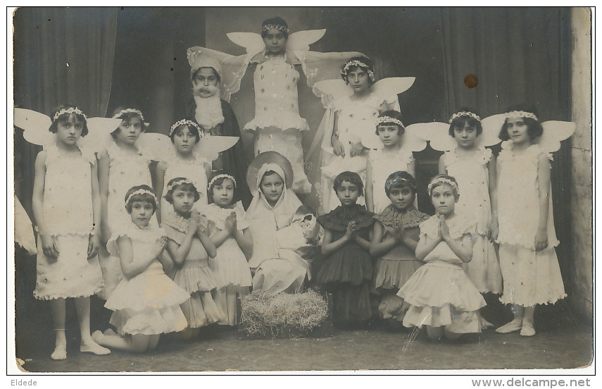 Real Photo Danseuses Angelots Petites Filles 1932 - Romania
