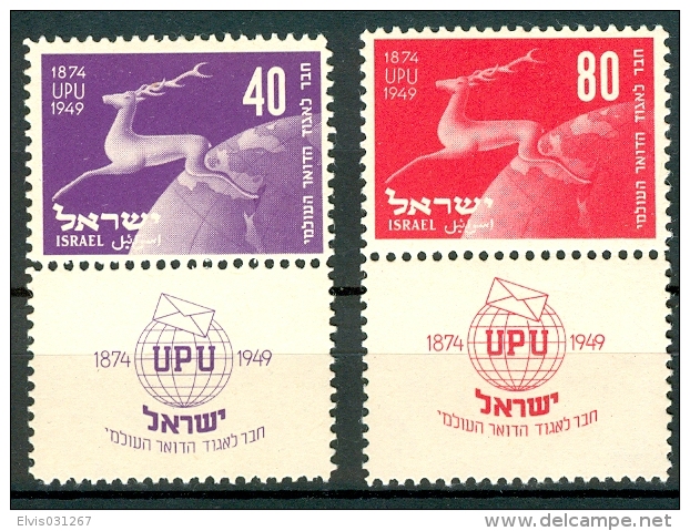 Israel - 1950, Michel/Philex No. : 28/29, - MLH - Sh. Tab - - Neufs (sans Tabs)