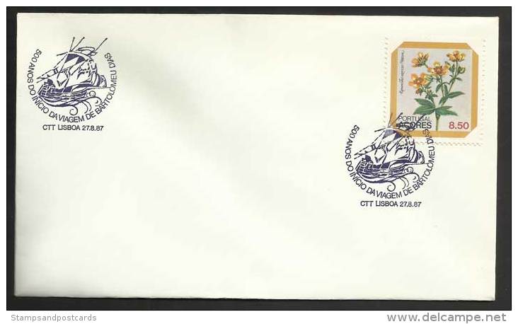 Portugal Cachet Commémoratif  500 Ans Voyagé Bartolomeu Dias 1987 Event Pmk 500 Years Bartolomeu Dias Navigation - Postal Logo & Postmarks