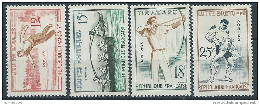 1958 FRANCIA GIOCHI TRADIZIONALI MNH ** - EDF220 - Unused Stamps