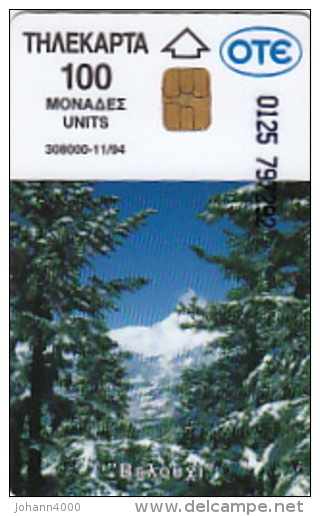 Telefonkarte Griechenland  Chip OTE   Nr.83  1994  0125 Aufl. 308.000 St. Geb. Kartennummer   797292 - Griechenland