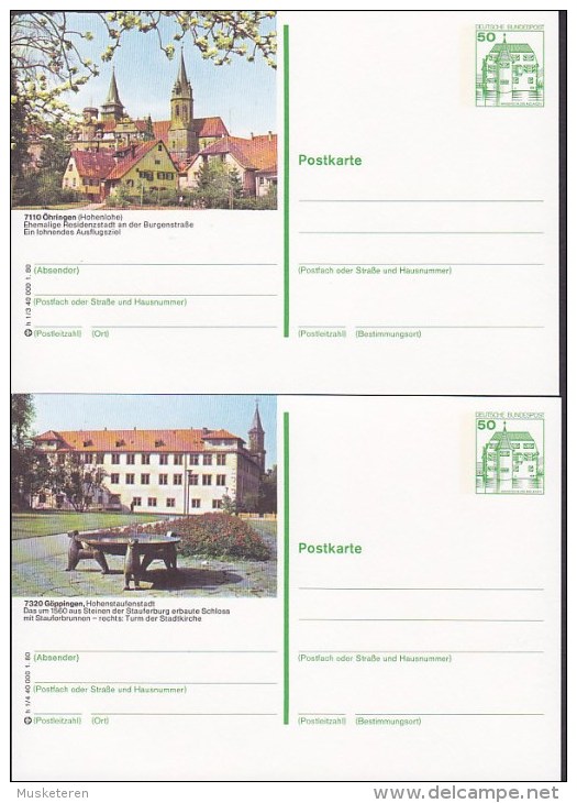 Germany Bundespost 1980, 8 Karte Cards Ua. Duisburg Zoo, Weissen Wale MOBY, Delphin Dolphin Etc. Unused !! (4 Scans) - Cartoline Illustrate - Nuovi