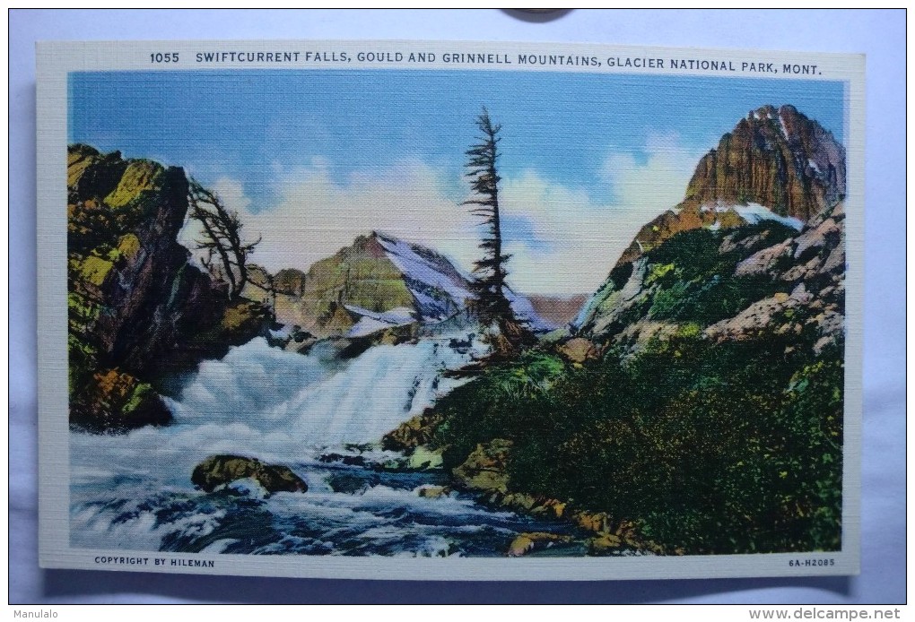 Swiftcurrent Falls, Gould And Grinnell Mountains, Glacier National Park, Mont - Autres & Non Classés